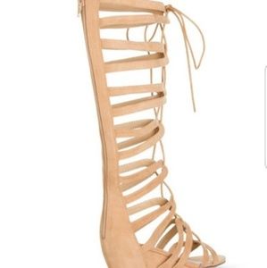 New Shoedazzle Tan Gladiator Sandals